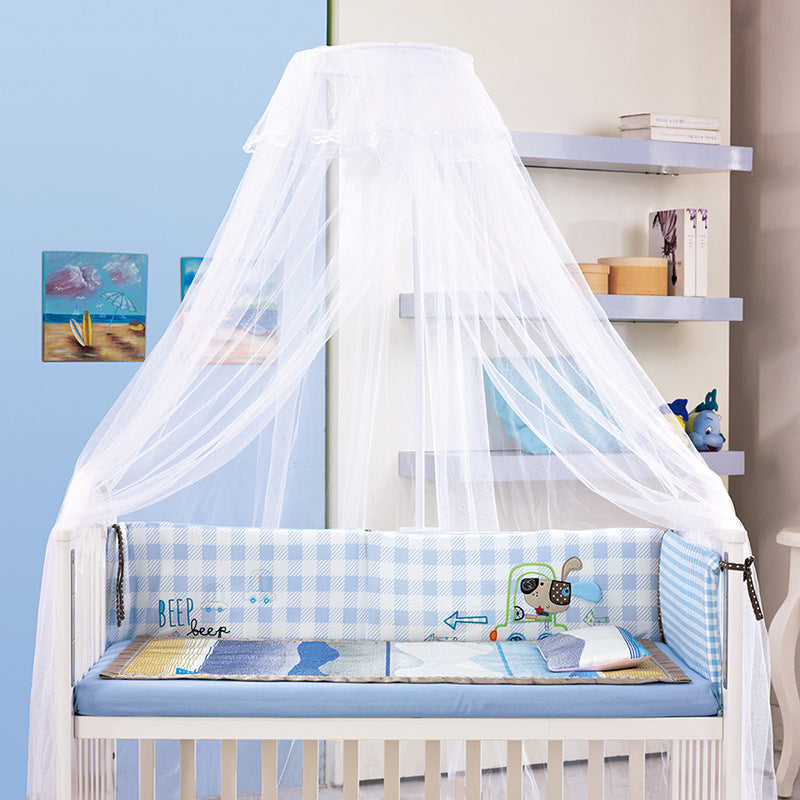 Wholesale Crib Mosquito Cover with Bracket Pole Full Cover Type Free Punch Baby Supplies